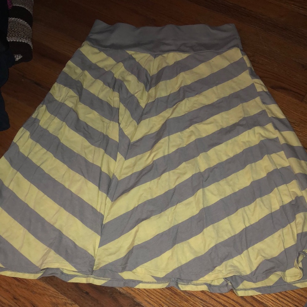 Yellow and grey skirt
